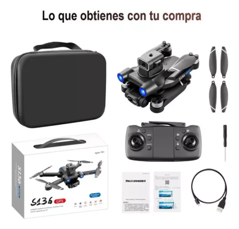 Comprar Drone Dual Cam D31 Gps Con Sensores en Electroshopy - Ángulo 3